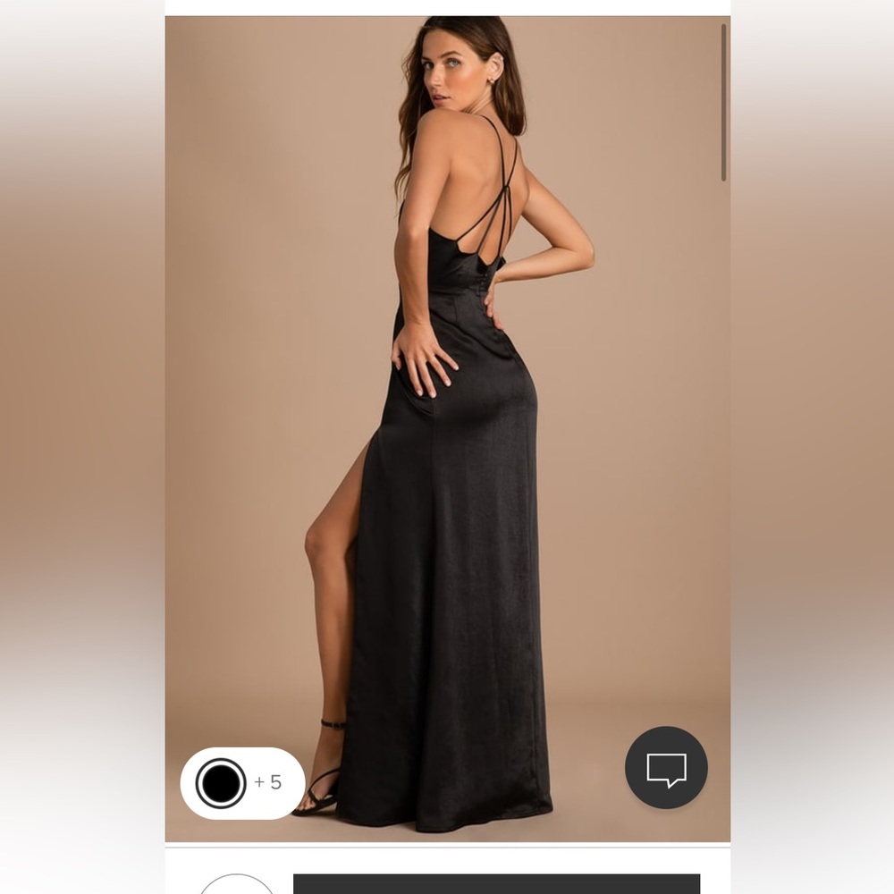 Black maxi dress